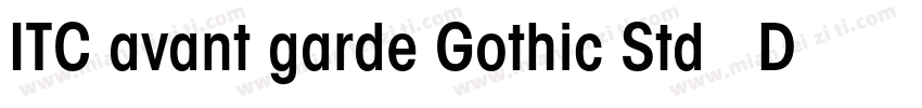 ITC avant garde Gothic Std   Demi字体转换